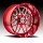 Fittipaldi Offroad Forged FTF18 Red Tint Milled Custom Truck Wheels